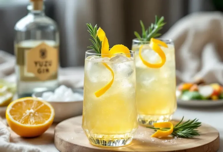 Envie d'un apéro léger ? Craquez pour ce mélange pétillant au gin et yuzu ultra simple à préparer