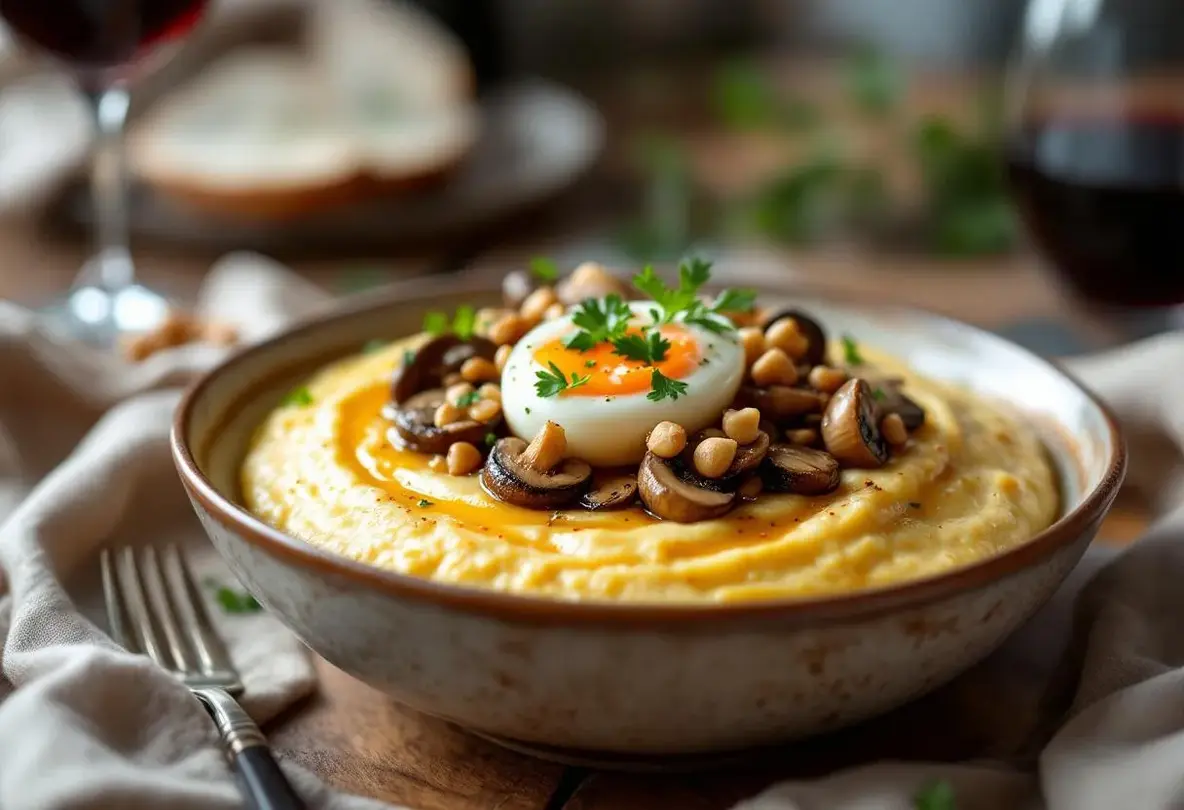 Rapide, ultra gourmande et plus simple qu’un risotto : cette polenta crémeuse aux champignons a bouleversé mes dîners de saison !